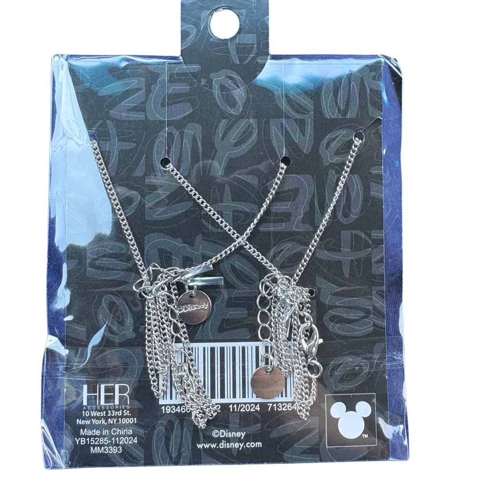 Disney Mickey and Minnie Mouse Silver and Red Necklace Set - Picture 4 of 4